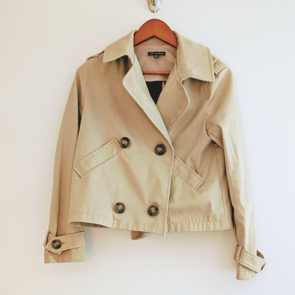 Jackets & Blazers - Cropped Trench Jacket